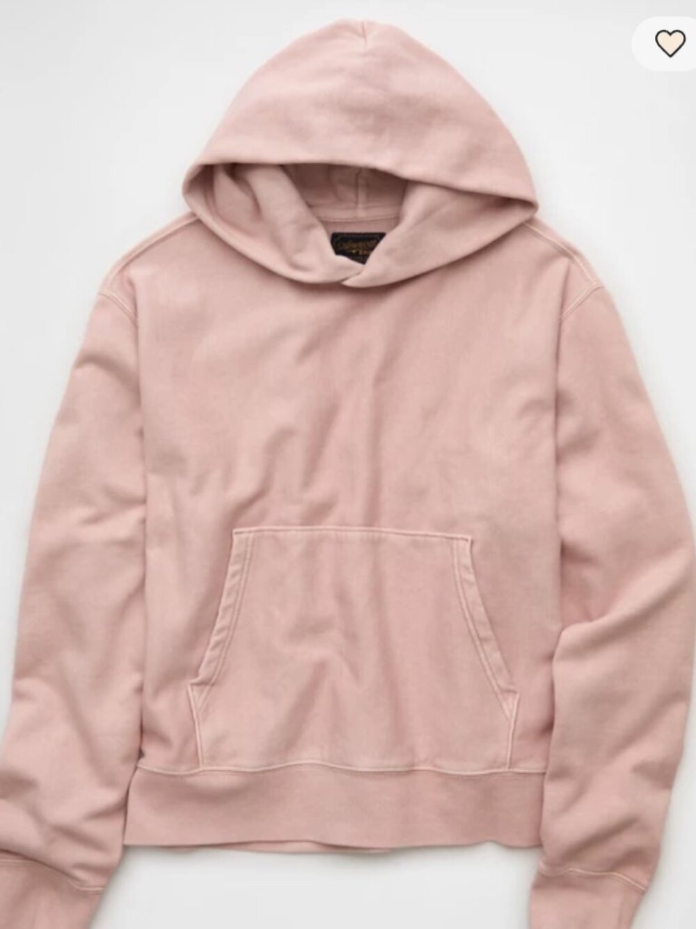 AE Laidback Luxe Heavyweight Hoodie - Dusty Pink, Size Small